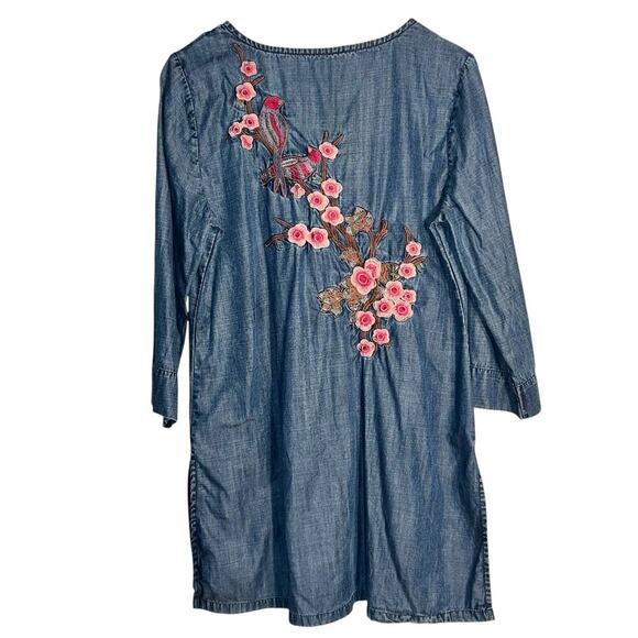 Soft Surroundings Embroidered Chambray Dress/Tunic Size XS - Picture 1 of 9
